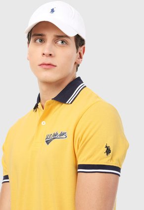 Polo Amarillo-Azul-Blanco US Polo Assn