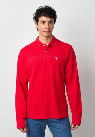 Polo Manga Larga U.S. POLO ASSN. Rojo US Polo Assn