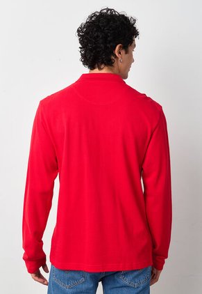 Polo Manga Larga U.S. POLO ASSN. Rojo