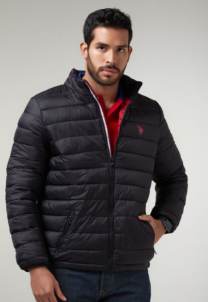 Chaqueta Negro-Rojo Us Polo Assn
