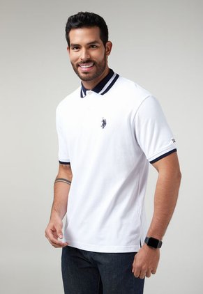 Polo Blanco-Azul Us Polo Assn