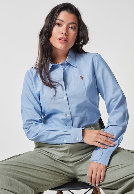 Camisa Celeste Us Polo Assn