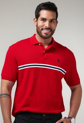 Polo Rojo-Blanco-Azul Us Polo Assn