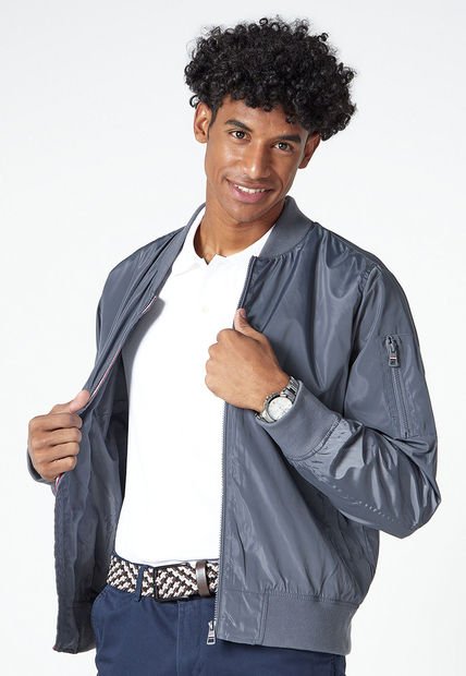 Chaqueta Bomber Gris Us Polo Assn