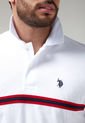 Polo Blanco-Rojo-Azul Navy Us Polo Assn de US Polo Assn