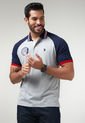 Polo Gris-Rojo-Azul Navy Us Polo Assn de US Polo Assn