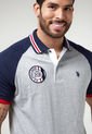 Polo Gris-Rojo-Azul Navy Us Polo Assn de US Polo Assn