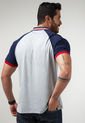 Polo Gris-Rojo-Azul Navy Us Polo Assn de US Polo Assn