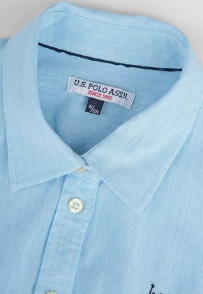 Camisa U.S. POLO ASSN. Celeste