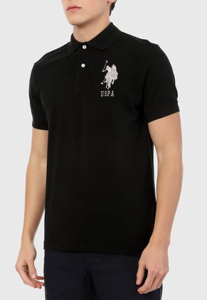 Polo Negro-Blanco Us Polo Assn
