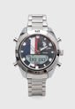 Reloj Plateado-Azul-Rojo Us Polo Assn de US Polo Assn