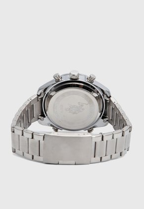 Reloj Plateado-Azul-Rojo Us Polo Assn