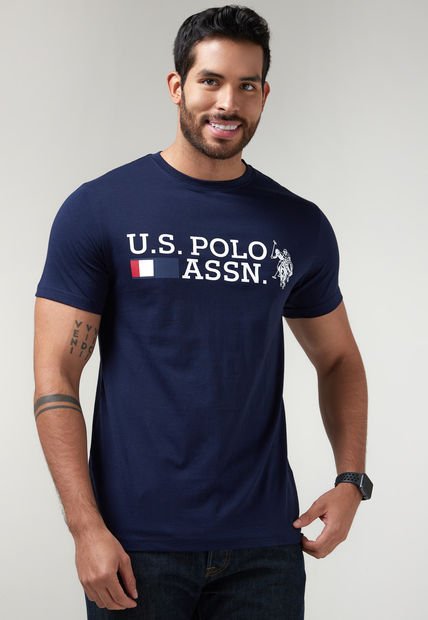 Camiseta Azul-Blanco-Rojo Us Polo Assn