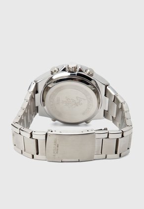 Reloj Plateado-Blanco Us Polo Assn