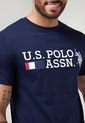 Camiseta Azul-Blanco-Rojo Us Polo Assn de US Polo Assn
