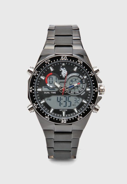 Reloj Negro Us Polo Assn