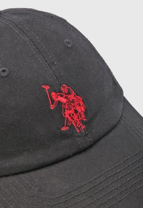 Gorra Negro-Rojo Us Polo Assn