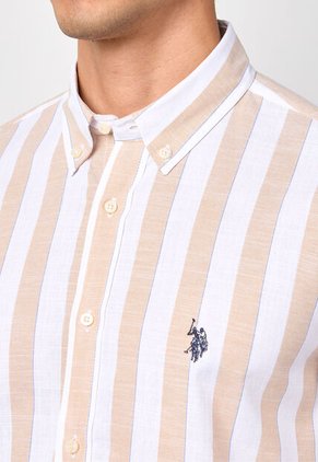 Camisa U.S. POLO ASSN. Caqui