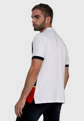 Polo Blanco-Negra-Rojo Us Polo Assn