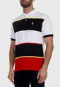 Polo Blanco-Negra-Rojo Us Polo Assn de US Polo Assn