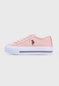 Tenis Lifestyle Rosa-Blanco Us Polo Assn de US Polo Assn