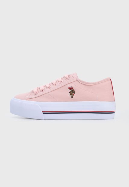 Tenis Lifestyle Rosa-Blanco Us Polo Assn