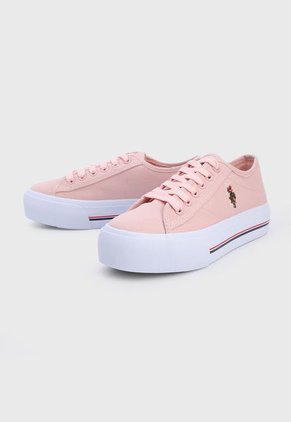 Tenis Lifestyle Rosa-Blanco Us Polo Assn