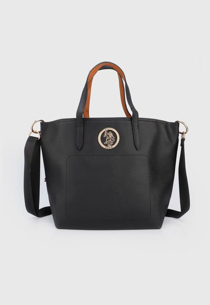 Bolso Negro-Dorado Us Polo Assn