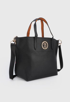 Bolso Negro-Dorado Us Polo Assn