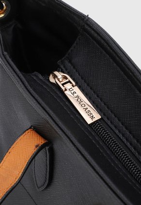 Bolso Negro-Dorado Us Polo Assn