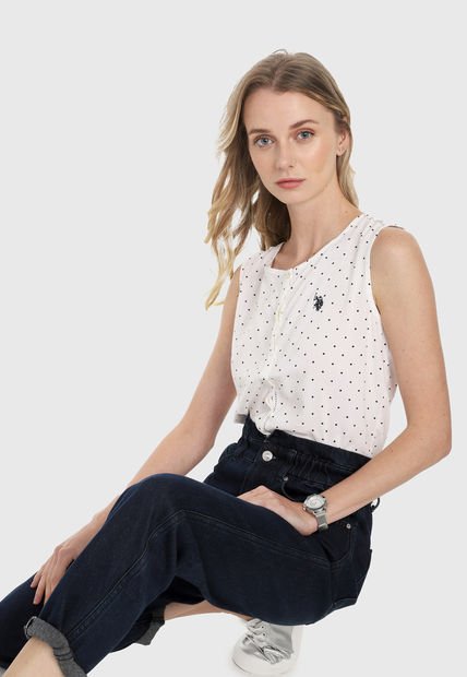 Camiseta Blanco-Negro Us Polo Assn