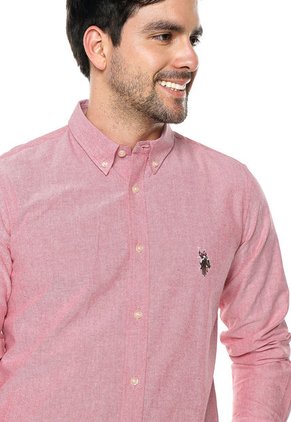 Camisa Rojo-Blanco Us Polo Assn