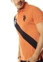 Camiseta Polo Naranja-Azul US Polo Assn. de US Polo Assn
