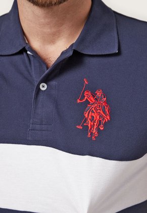 Polo Azul Navy-Rojo-Blanco Us Polo Assn