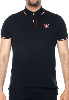Polo Azul Navy-Blanco-Rojo Us Polo Assn
