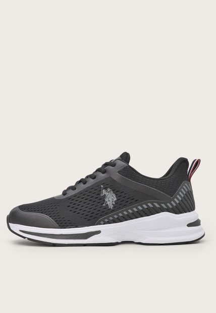 Tenis Lifestyle Negro-Blanco-Gris Us Polo Assn