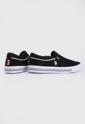 Tenis Lifestyle Negro-Blanco-Azul-Rojo Us Polo Assn
