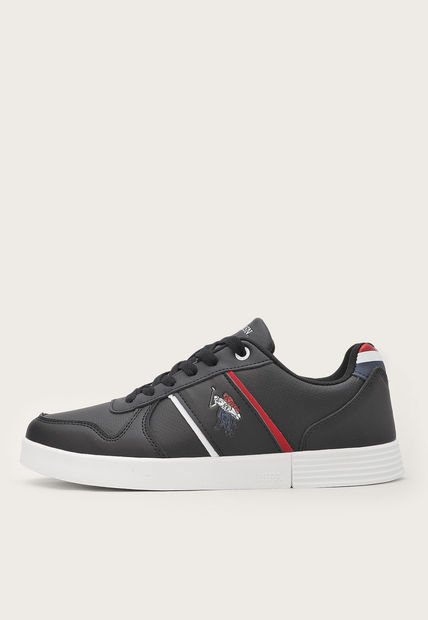 Tenis Lifestyle Negro-Rojo-Blanco Us Polo Assn