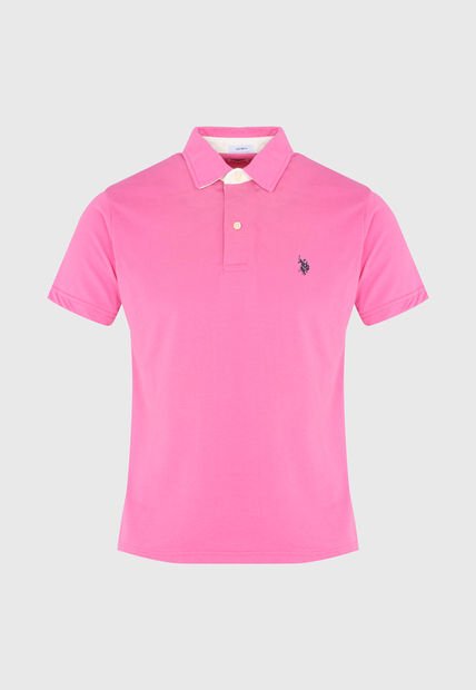 Camiseta Polo Rosa-Beige Us Polo Assn