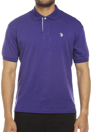 Camiseta Polo Morada US Polo Assn