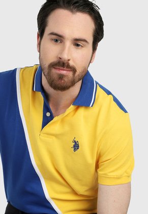 Polo Amarillo-Azul-Blanco Us Polo Assn