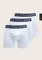 Bóxer Trío Blanco-Azul Navy Us Polo Assn de US Polo Assn