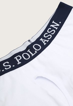 Bóxer Trío Blanco-Azul Navy Us Polo Assn