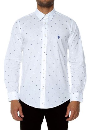 Camisa Blanco-Azul Us Polo Assn