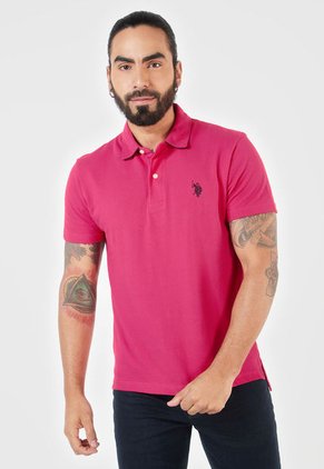 Polo Fucsia-Azul Us Polo Assn