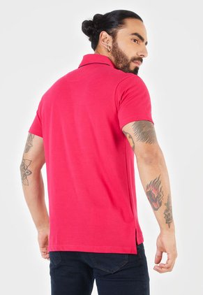 Polo Fucsia-Azul Us Polo Assn