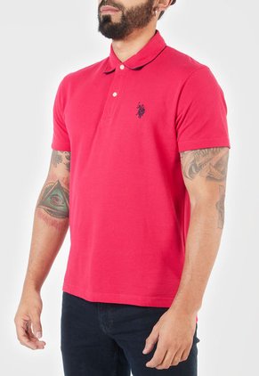 Polo Fucsia-Azul Us Polo Assn