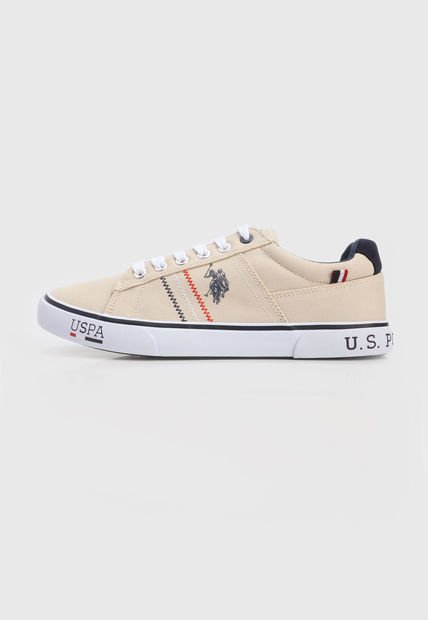 Tenis Lifestyle Beige-Blanco-Azul-Rojo Us Polo Assn