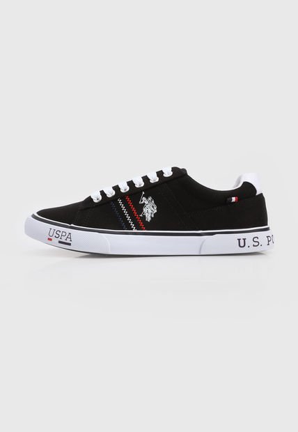 Tenis Lifestyle Negro-Blanco-Rojo Us Polo Assn