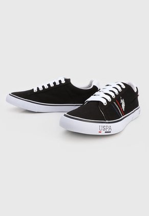 Tenis Lifestyle Negro-Blanco-Rojo Us Polo Assn